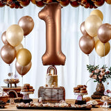 KatchOn, Brown 1 Balloon Number - 40 Inch, Helium Supported | Foil