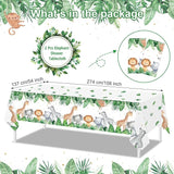 170 Pcs Jungle Safari Baby Shower Tableware Animals Theme Party