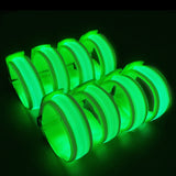 KIRALUMI 8 PCS LED Glow Bracelets, Light Up Wristbands - Halloween