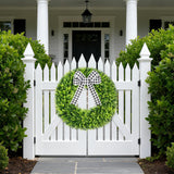 Vlorart 28" Faux Round Boxwood Wreath, Artificial Large Boxwood Wreath