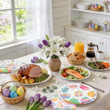 150PCS Easter Plates and Napkins Sets Disposable Easter Party