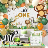Wild One Birthday Decorations Jungle Safari Animal Theme First
