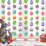 Easter Egg Party Decoration Garland 8pcs Pastel Rainbow Spring