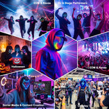 MEGOO Led Mask with Gesture Sensing | Light up Transforming Face Mask