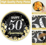 50 Guests 50th Anniversary Plates Napkins Party Supplies Employee