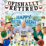 Retirement Party Decorations Men Women Ofishally Retired Banner