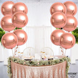 Giant Rose Gold Balloons 22 Inch Pack of 12 Rose Gold Foil Balloons