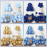 Amandir 153pcs Navy Blue Gold Balloon Garland Arch Kit, Different