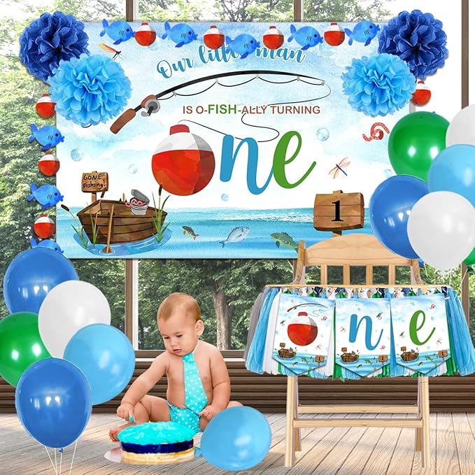Ofishally One Birthday Decorations O Fishally One First Birthday