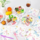 168PCS Unicorn Party Supplies Pastel Rainbow Unicorn Birthday