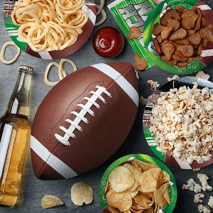 Football Party Supplies Kit Serve 25 Includes Disposable Dinner