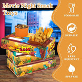 50pcs Movie Night Snack Trays Hold Candy Popcorn Food Drink Movie