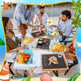 72 Pcs Pool Party Plates and Napkin Serve 36 7 Square Paper Dessert