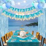 Beach Party Decorations Pool Party Plates and Napkins Sets 300 GSM