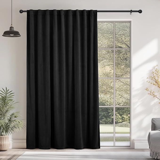 Halloween Decoration Velvet Curtains Retro Aesthetic Fullness Window