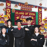 Graduation Decorations 2026 Maroon and Gold Graduation Party Decor
