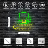 St Patricks Day Neon Sign Shamrock Neon Light LED Signs St Patricks
