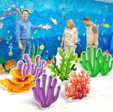 5 Pcs Large Under The Sea Stand Decoration 16.5 to 26.4 inch Corals