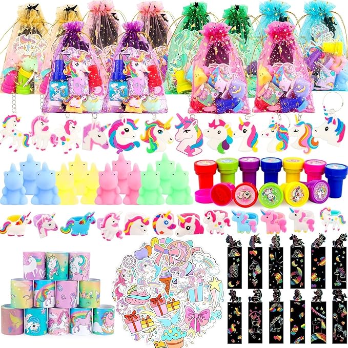 Unicorn Party Favors 134 Pcs Unicorn Birthday Party Decorations