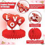 Valentines Day Centerpiece for Table Pack of 9 Pink Valentines Day