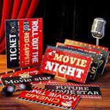 24 Designs Movie Party Photo Booth Props Double Sided 11.02 x 5.51''