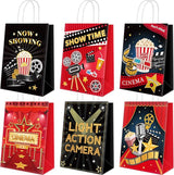 24 Pieces Movie Night Party Bags with Handle Now Showing Movie