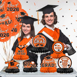 9PCS Graduation Party Decorations Class of 2026 Congrats Grad Table Ce