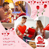 8Pcs Valentine's Day Decoration Wooden Valentines Table Centerpiece