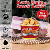 50Pcs Movie Night Party Supplies 9oz Movie Night Snack Ice Cream