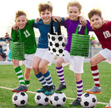 24 Pcs Soccer Party Favors Bags with Handles Reusable Non woven