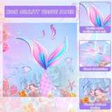 140pcs Mermaid Birthday Party Decorations Set Mermaid Party Supplies