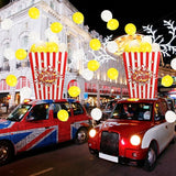 Sosation 1 Pack Giant Popcorn Box Prop Cardboard Stand up with