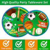 Sports Party Plates Napkins Superstar Party Tableware All Star