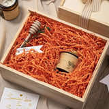 Mefleet 2 LB Crinkle Cut Paper Shred Filler Orange Crinkle Shredded