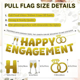Engagement Party Decorations Set Includes Gold Glitter Happy