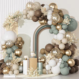 Ouddy Party Dusty Green Nude Balloons Garland Arch Kit, Different