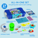 JOVA Klever Kits Outer Space Sensory Bin for Toddlers with Glow in The