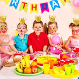 Gersoniel 24 Pieces Gold Crown Hats Mini Paper Glitter Crowns with