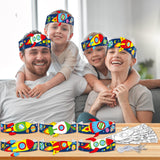 24 Sets Space Paper Headbands Craft Kits for Color Your Own