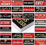 24 Designs Movie Party Photo Booth Props Double Sided 11.02 x 5.51''