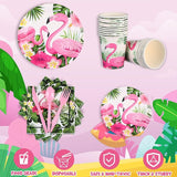 171 Pcs Flamingo Birthday Party Supplies Tropical Luau Hawaiian