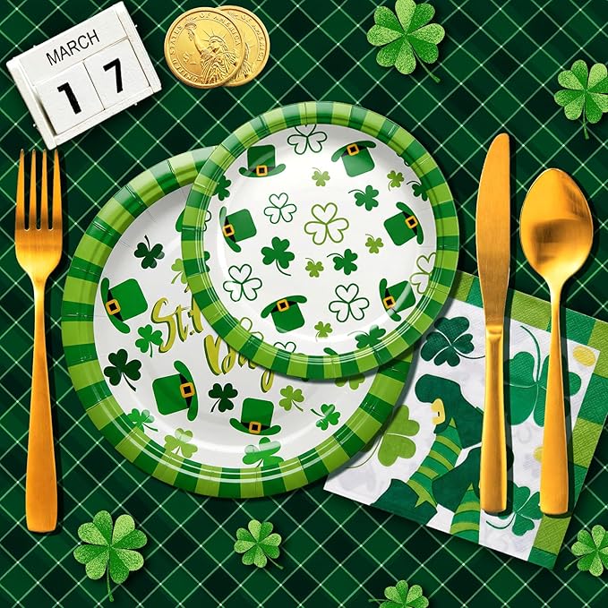 St Patrick's Day Party Decorations Set Serve 24 St Patrick's Day