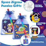 24 Pcs Space Puzzles Color Your Own Puzzles Astronaut Planet