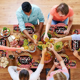 96 Pcs BBQ Baby Shower Decorations It's A BabyQ Party Plates and