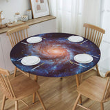 Spiral Galaxy Tablecloth with Elastic Edg 42" (Round) Spiral G