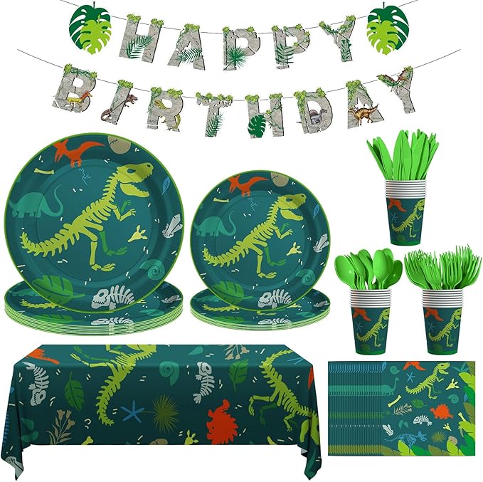 Dinosaur Birthday Decorations 170 Pcs Dinosaur Party Supplies