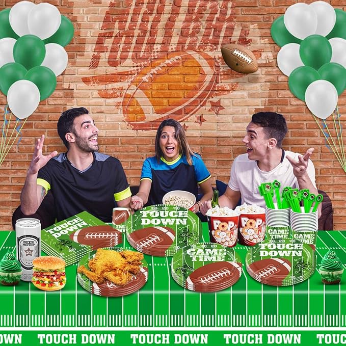 Football Party Supplies Decorations Set for 20 People Includes 20