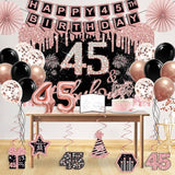 45th Birthday Decorations for Women 32PCS 45th Birthday Party