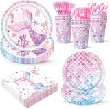 Mermaid Themed Party Decorations Supplies Little Pink Mermaid Party