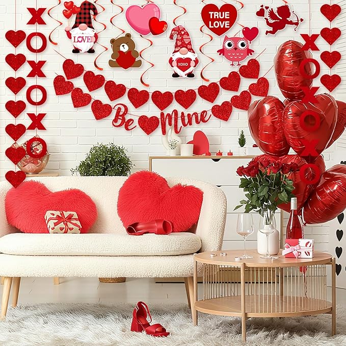 30 Pcs Valentines Day Decorations Set Valentines Day Decor Be Mine